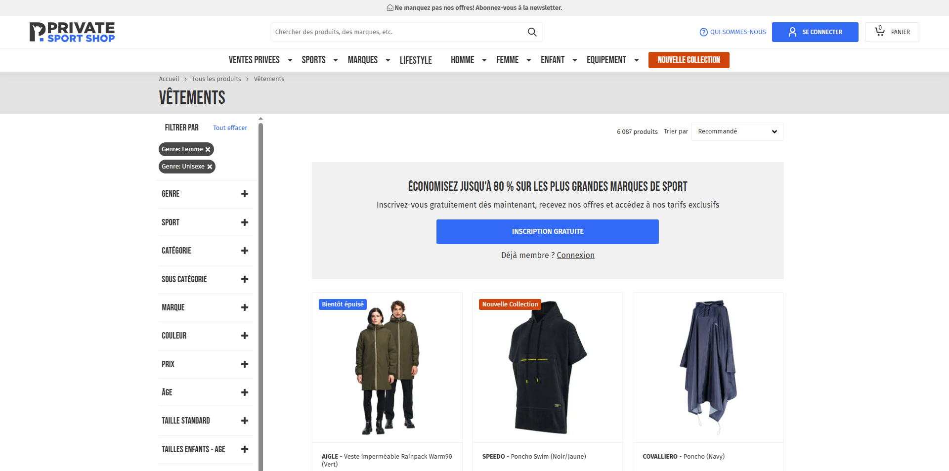 Private Sport Shop Code de réduction