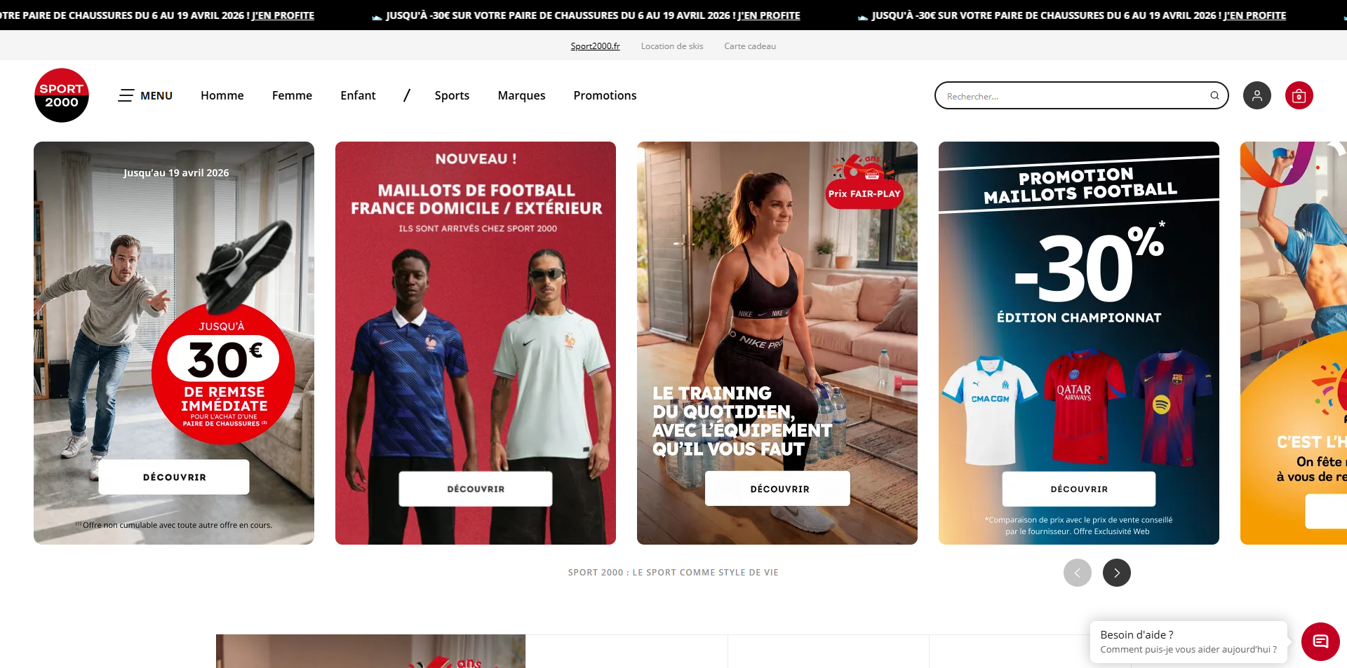 Sport 2000 Code de réduction