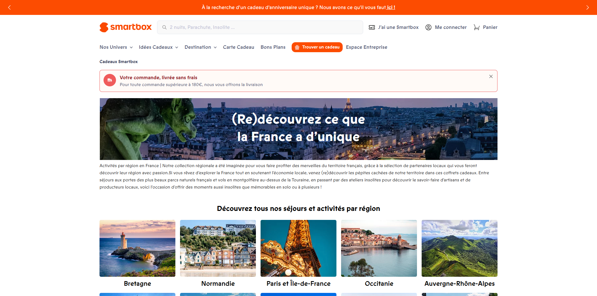 Smartbox Code de réduction