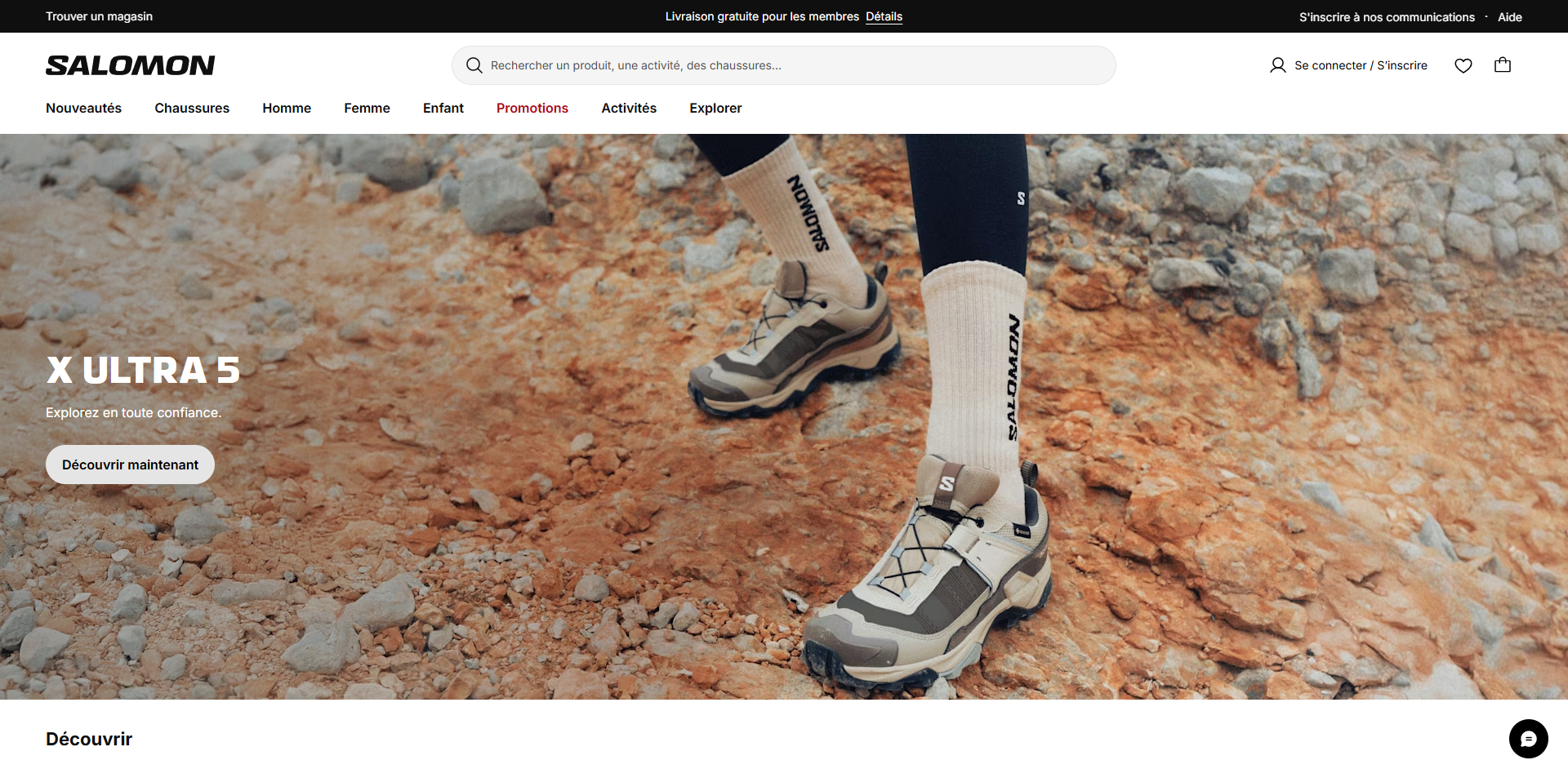 Salomon Code de réduction