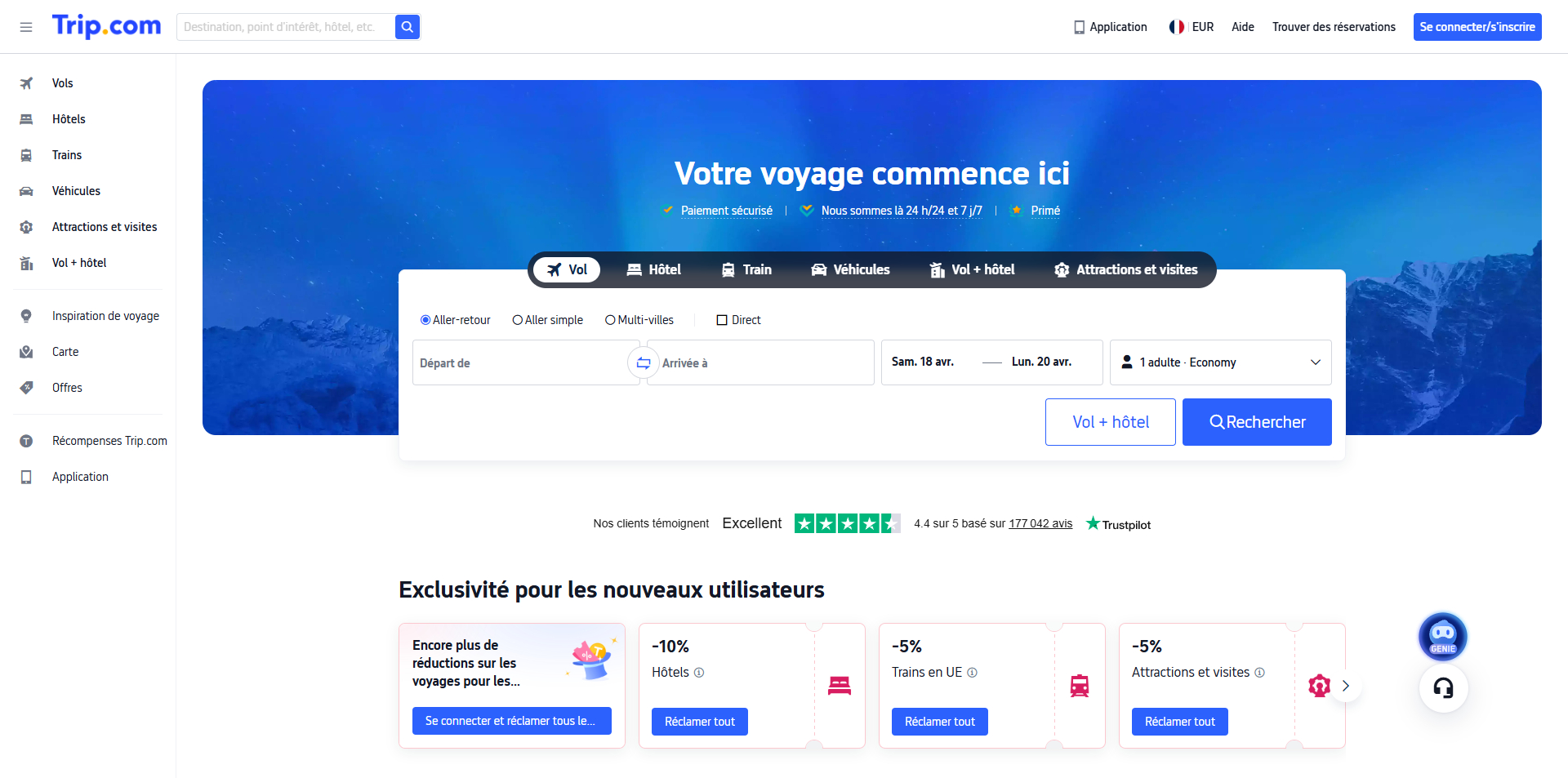 Trip.com Code de réduction