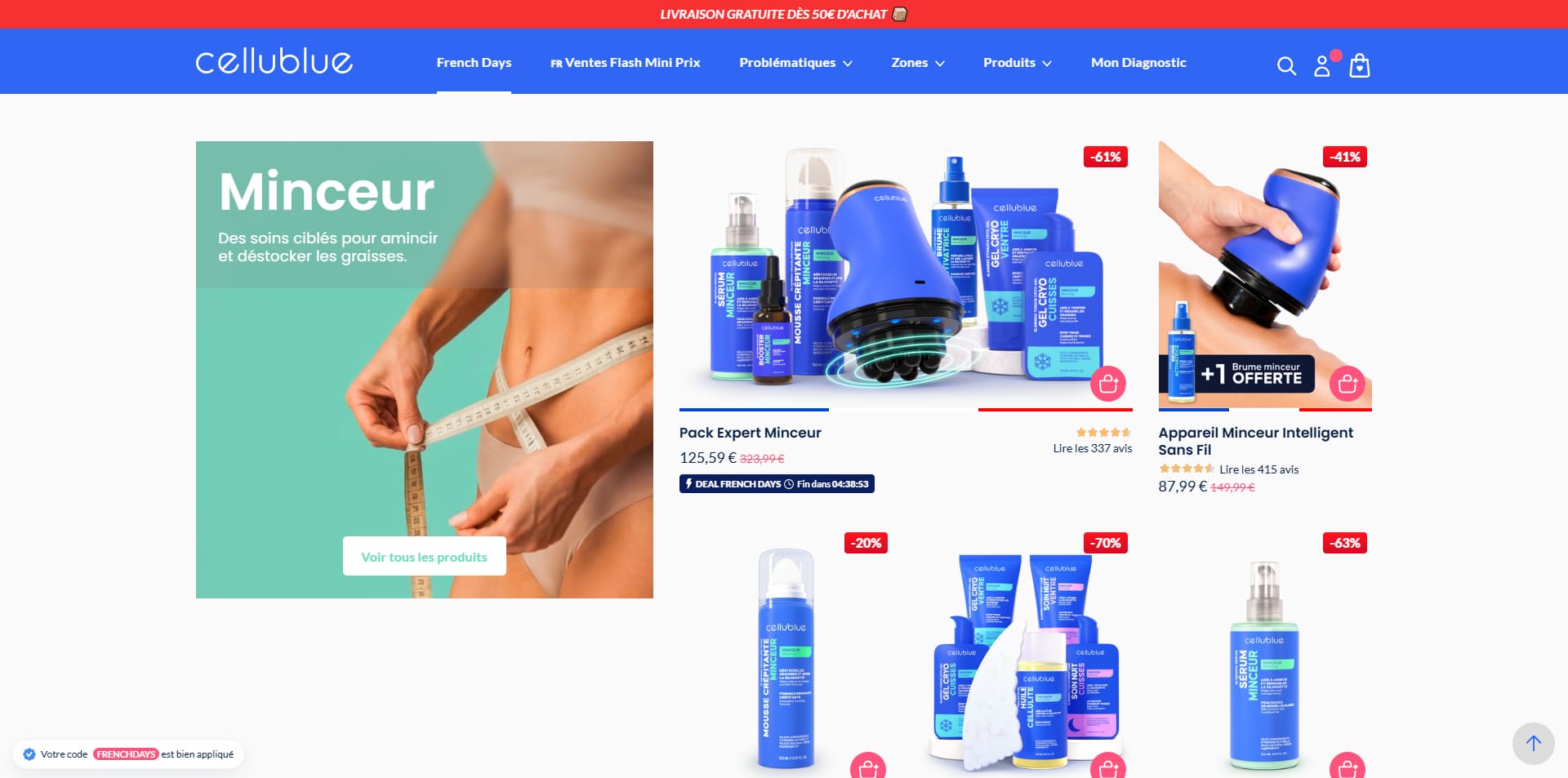 Cellublue Code promo
