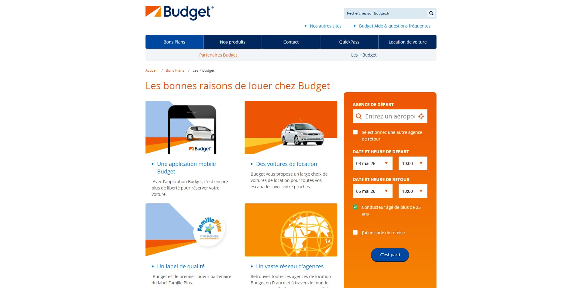 Budget Bons de réduction