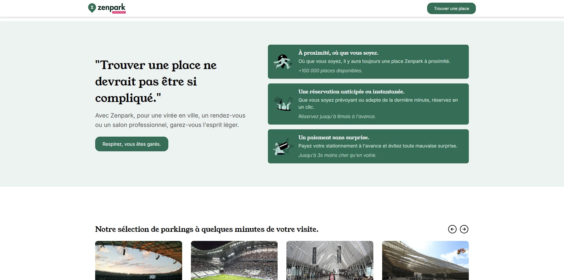 Zenpark Bon d'achat