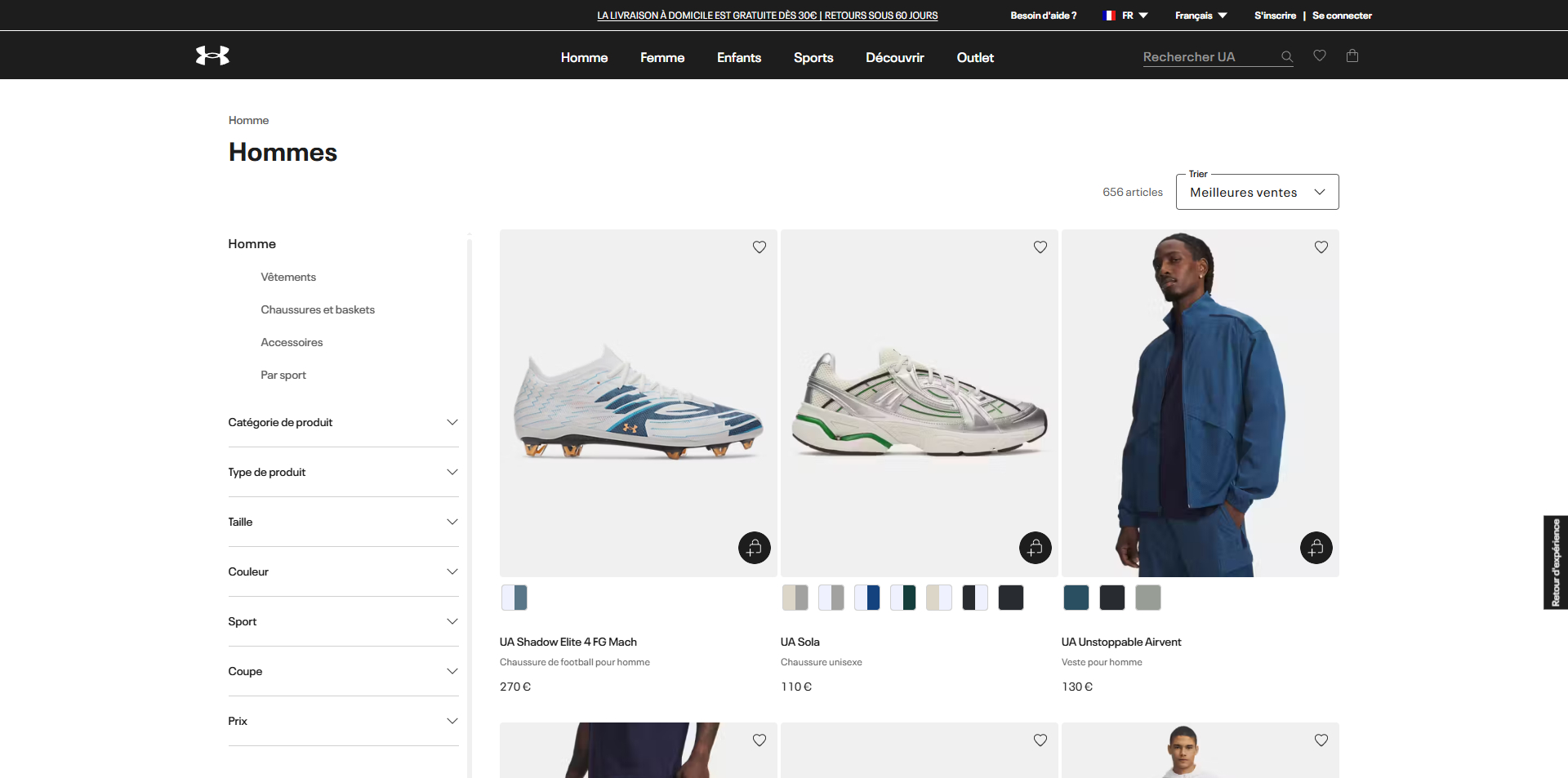Under Armour Bon d'achat