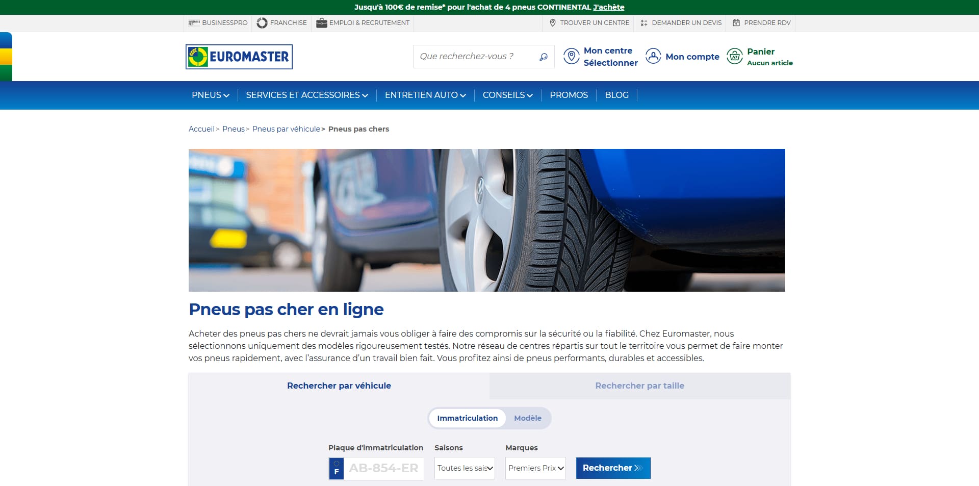 Euromaster Bon d'achat