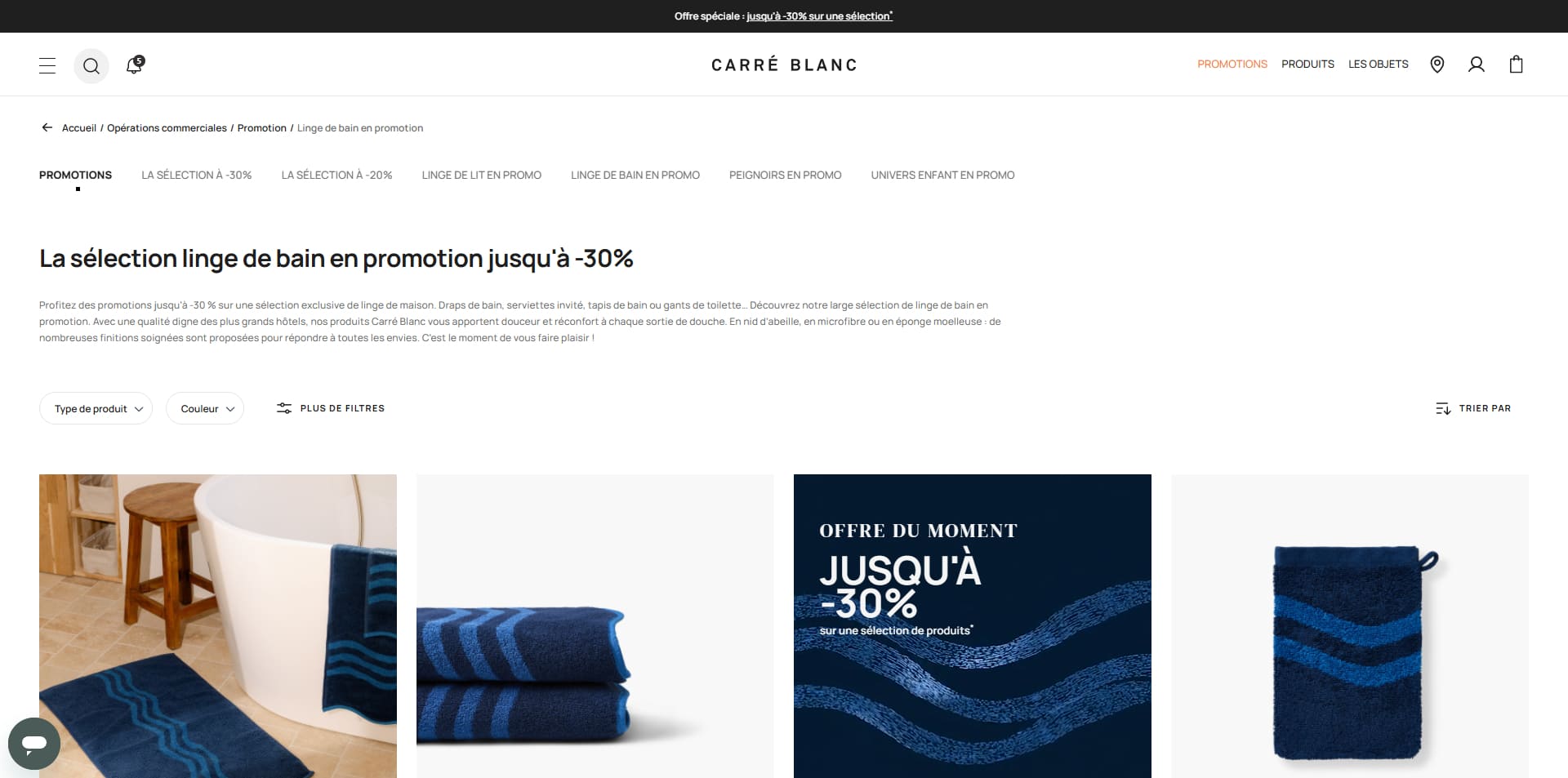 Carré Blanc Code promo
