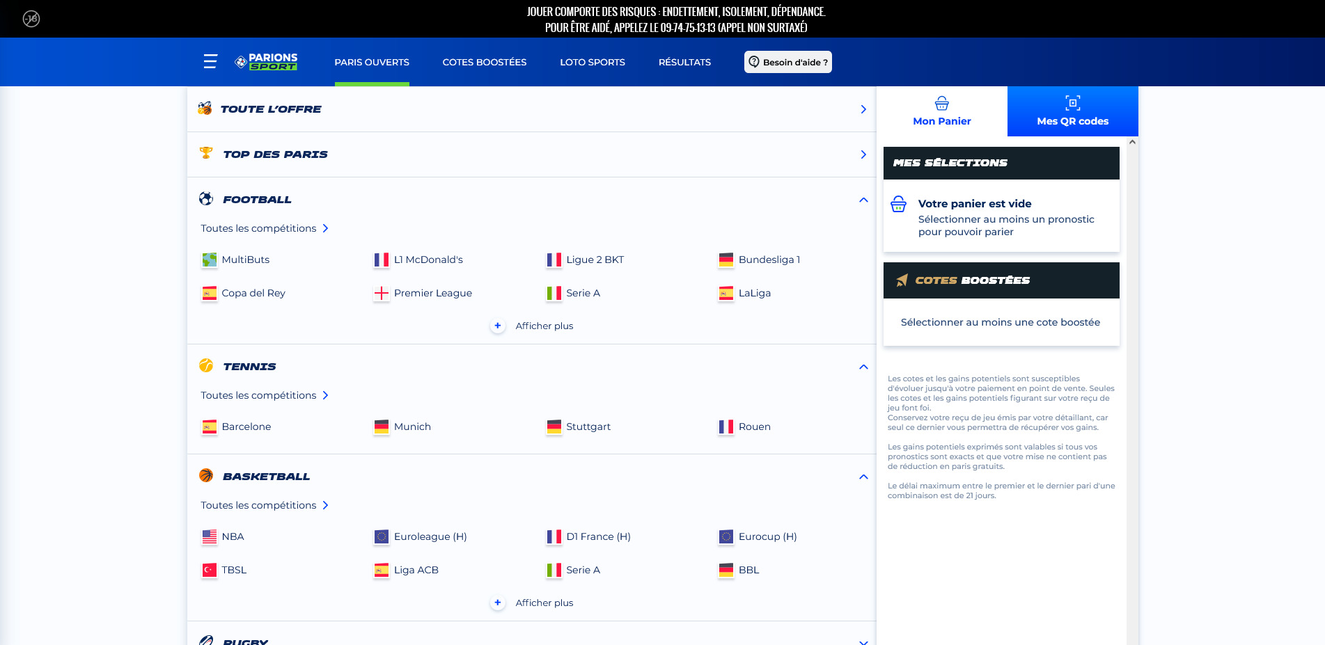 Parions Sport coupons