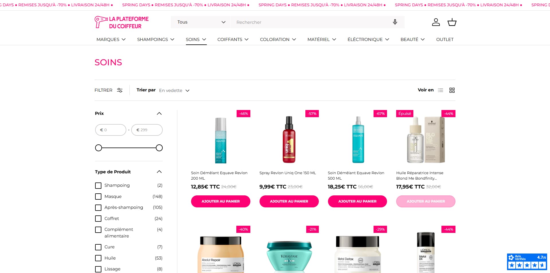La Plateforme du Coiffeur Bon d'achat