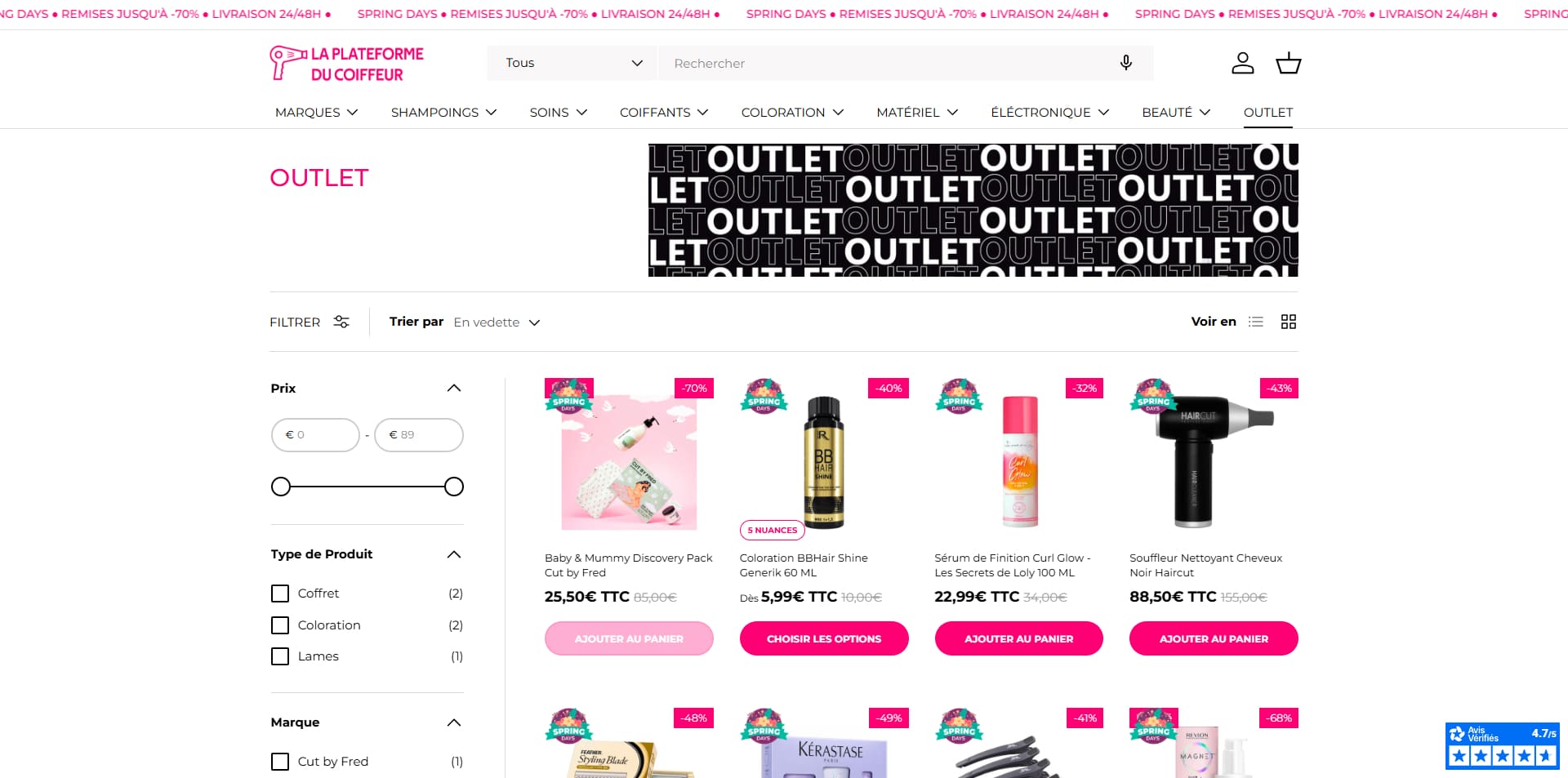 La Plateforme du Coiffeur Code promo