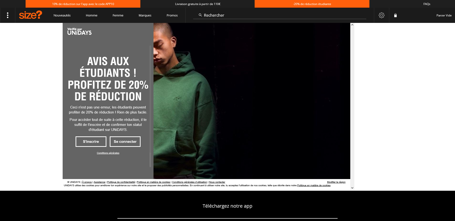 Size Code promo