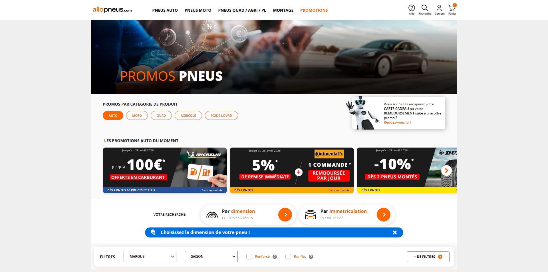 Allopneus Bons de réduction