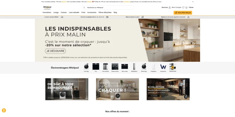code promo Whirlpool