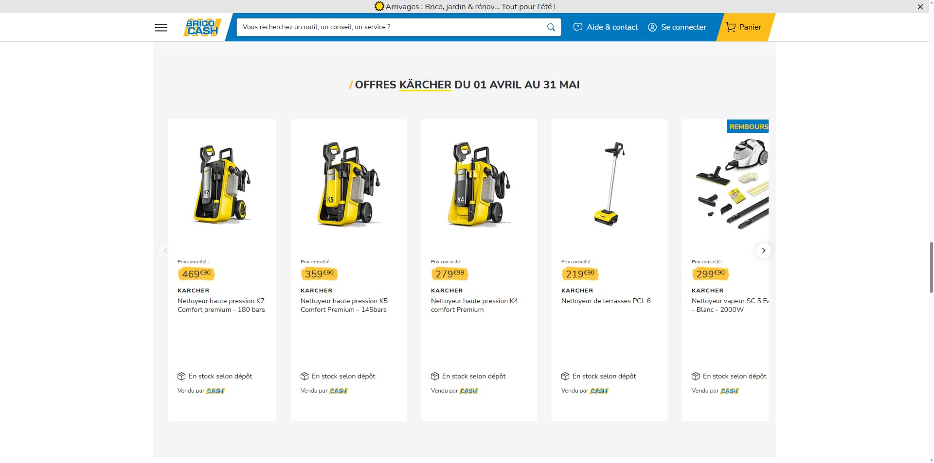 Brico Cash Bon d'achat