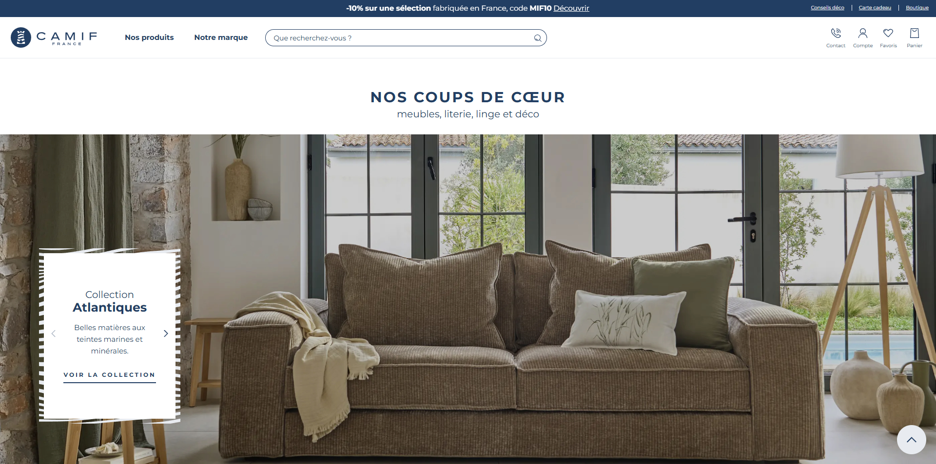 Camif Code promo
