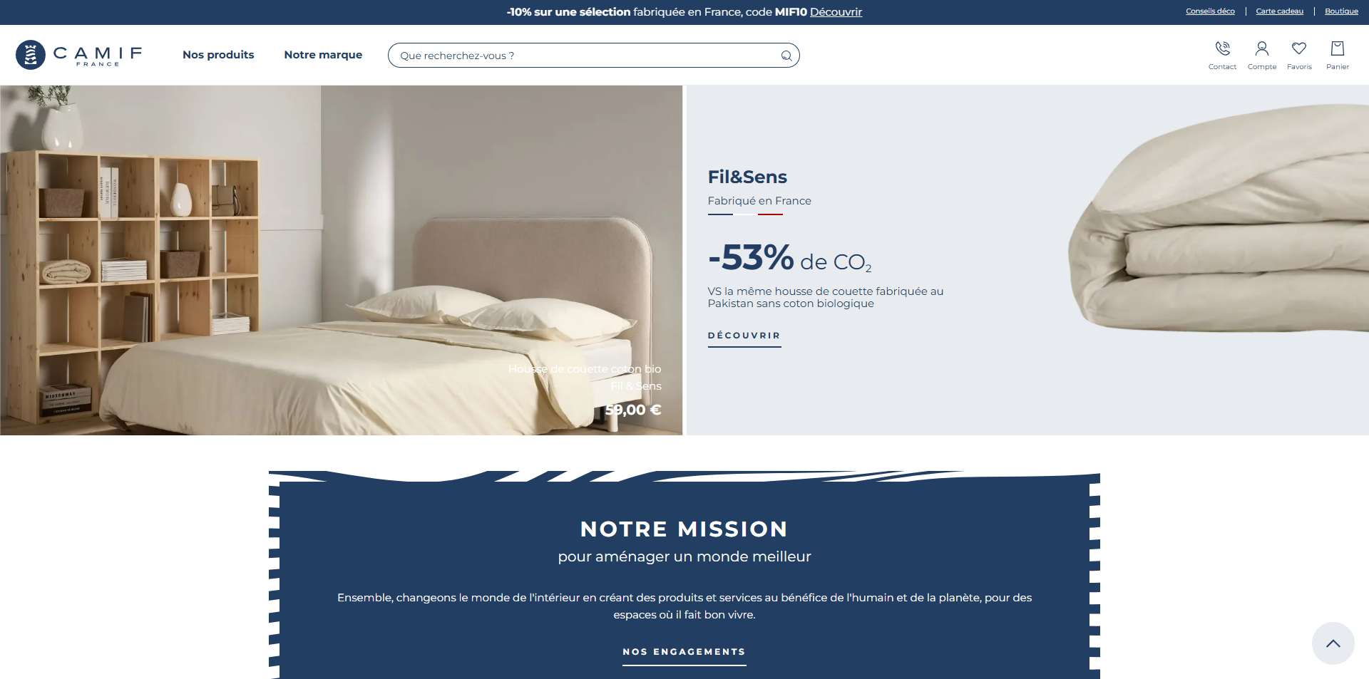 Camif Bon d'achat