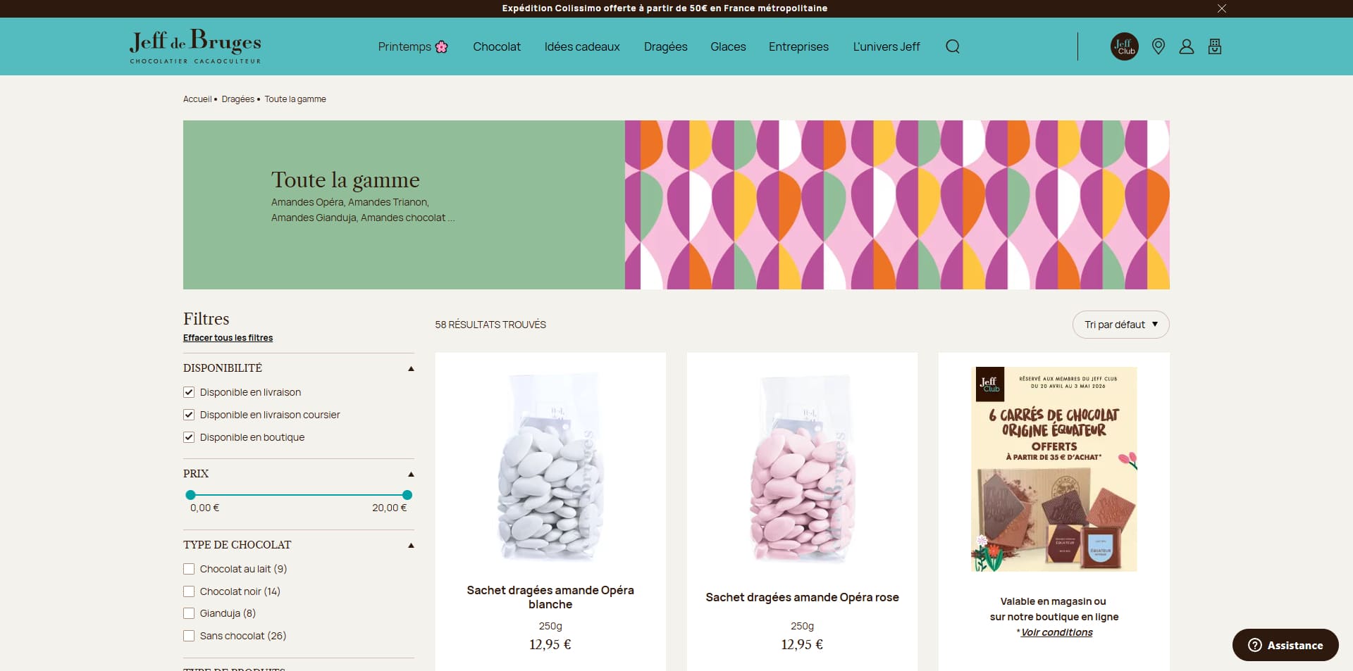 Jeff de Bruges Bon d'achat