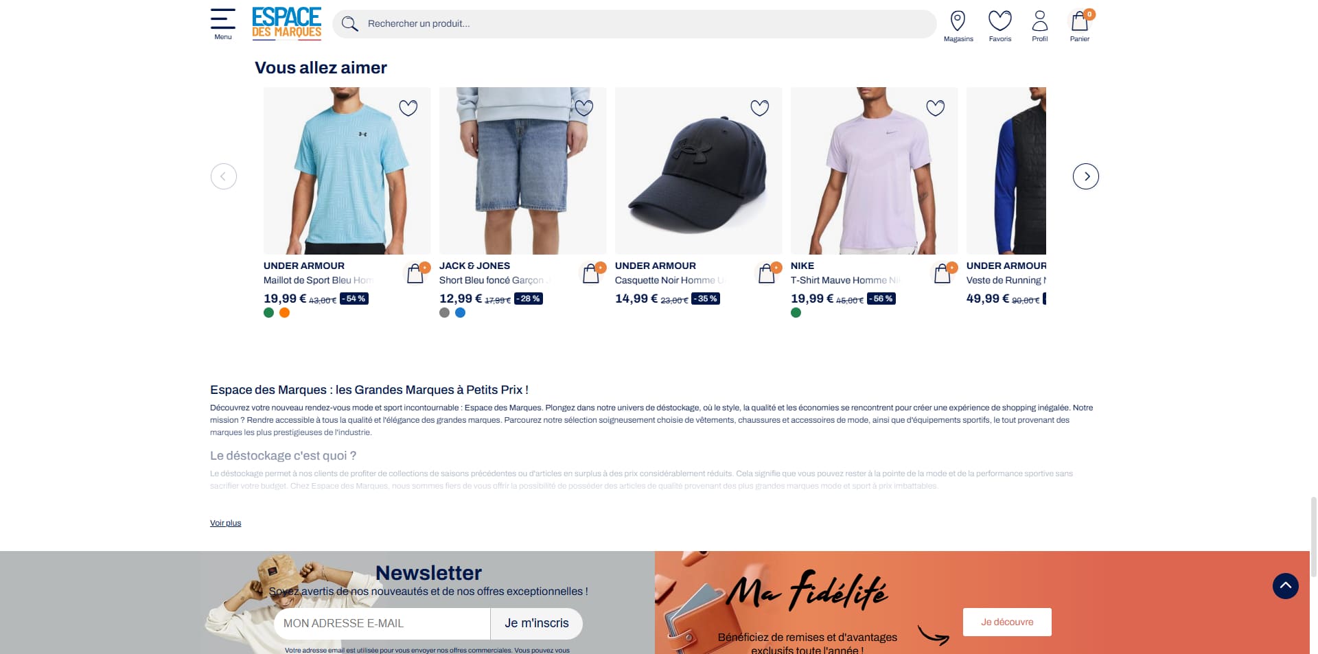 Espace des Marques Bon d'achat