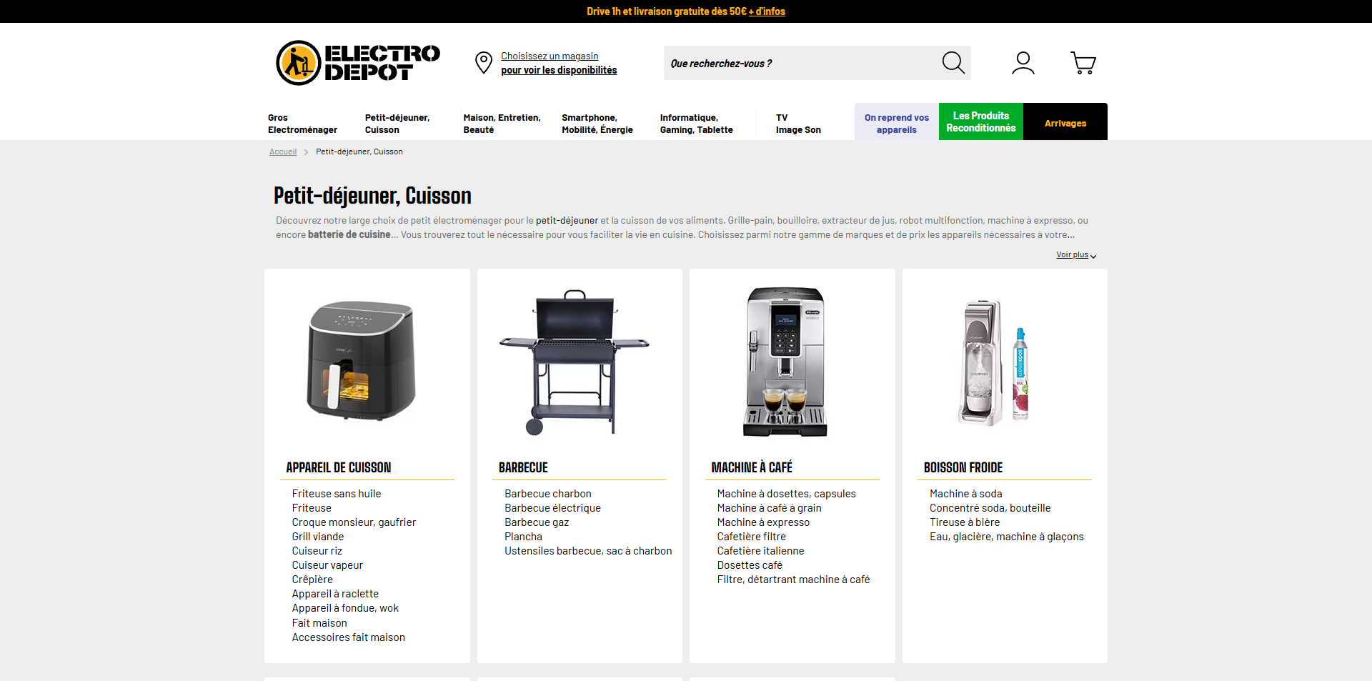 Electro depot Bon d'achat