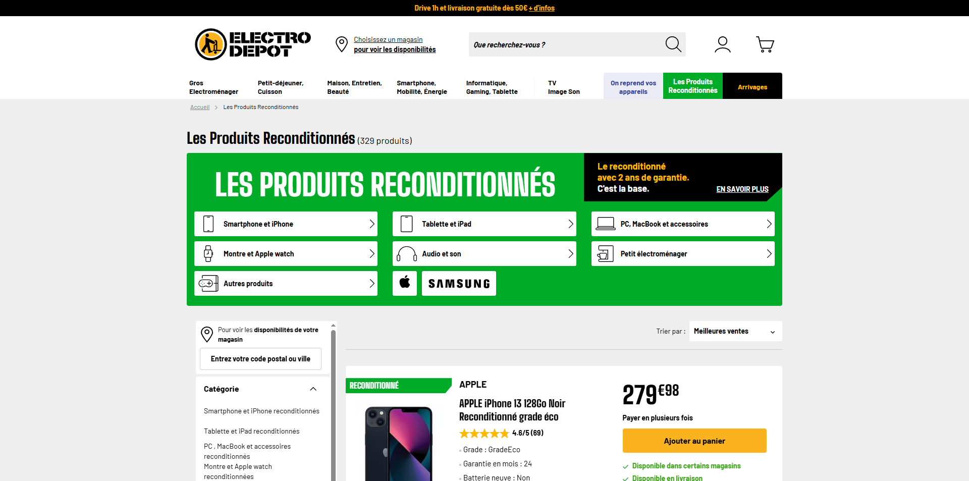 Electro depot Code de réduction