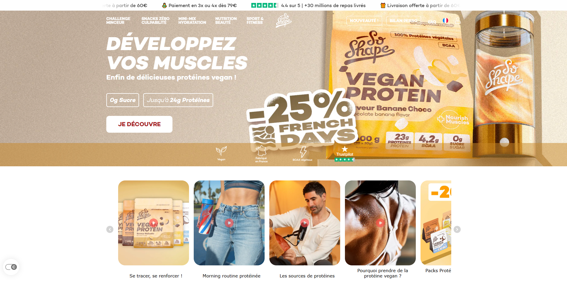 So Shape Bons de réduction