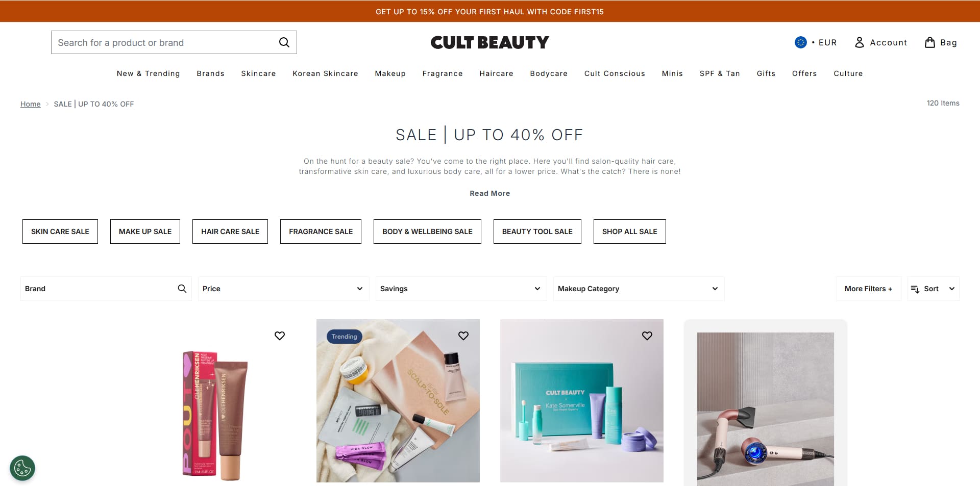 Cult Beauty Code de réduction
