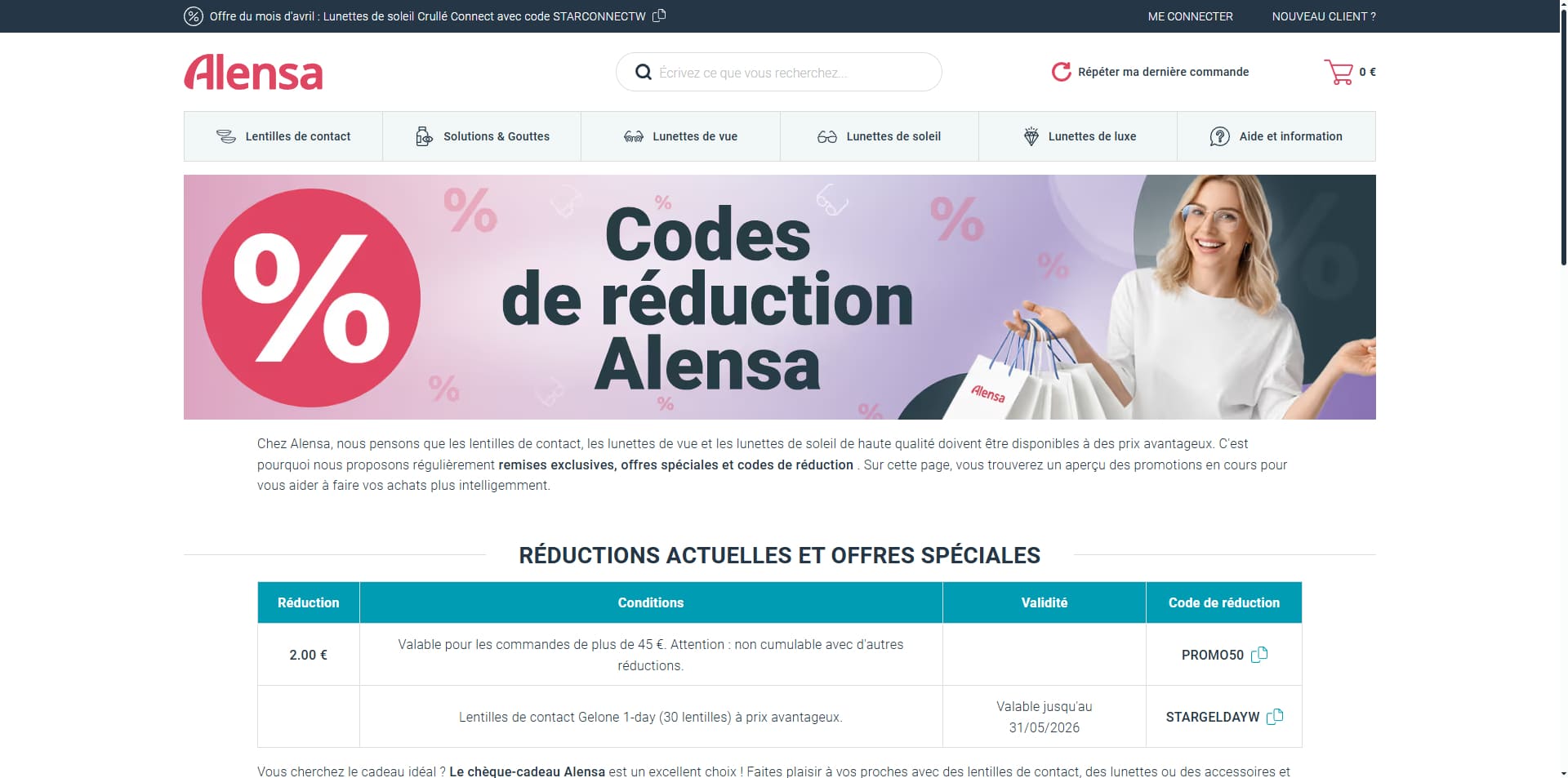 Alensa Code de réduction