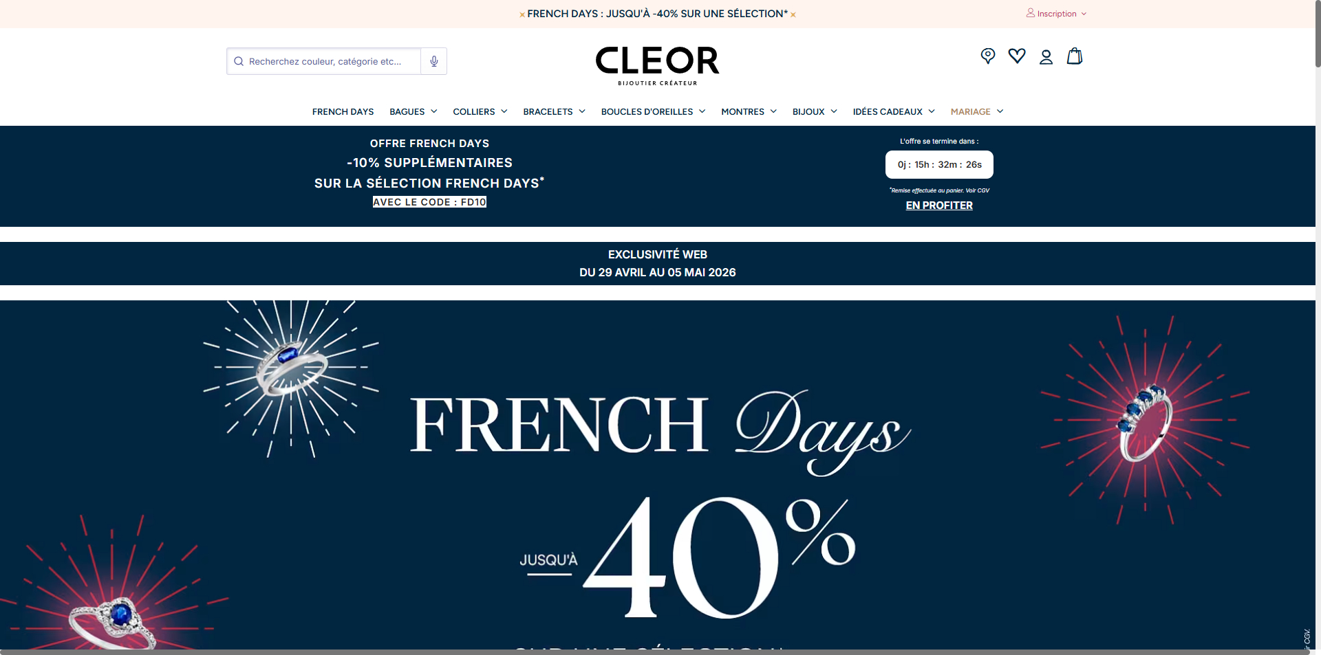 Cleor Code de réduction