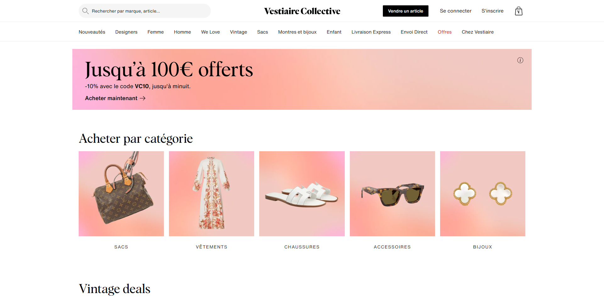 Vestiaire Collective Code de réduction