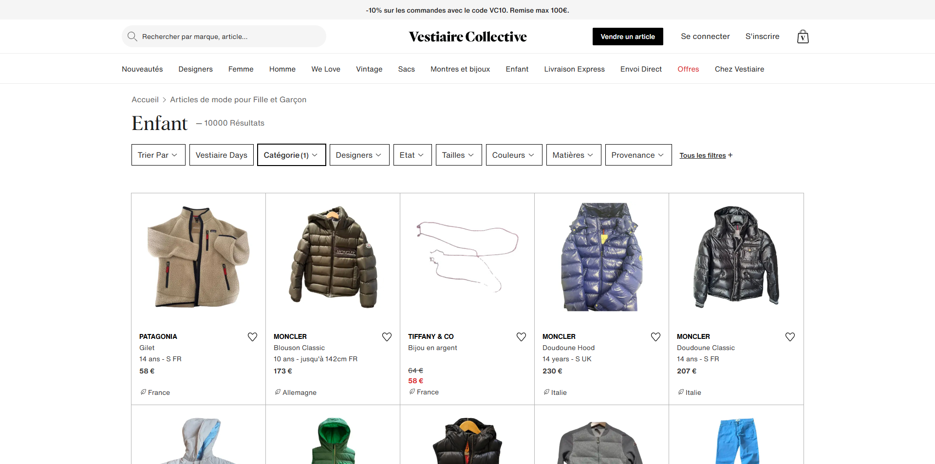 Vestiaire Collective Bons de réduction