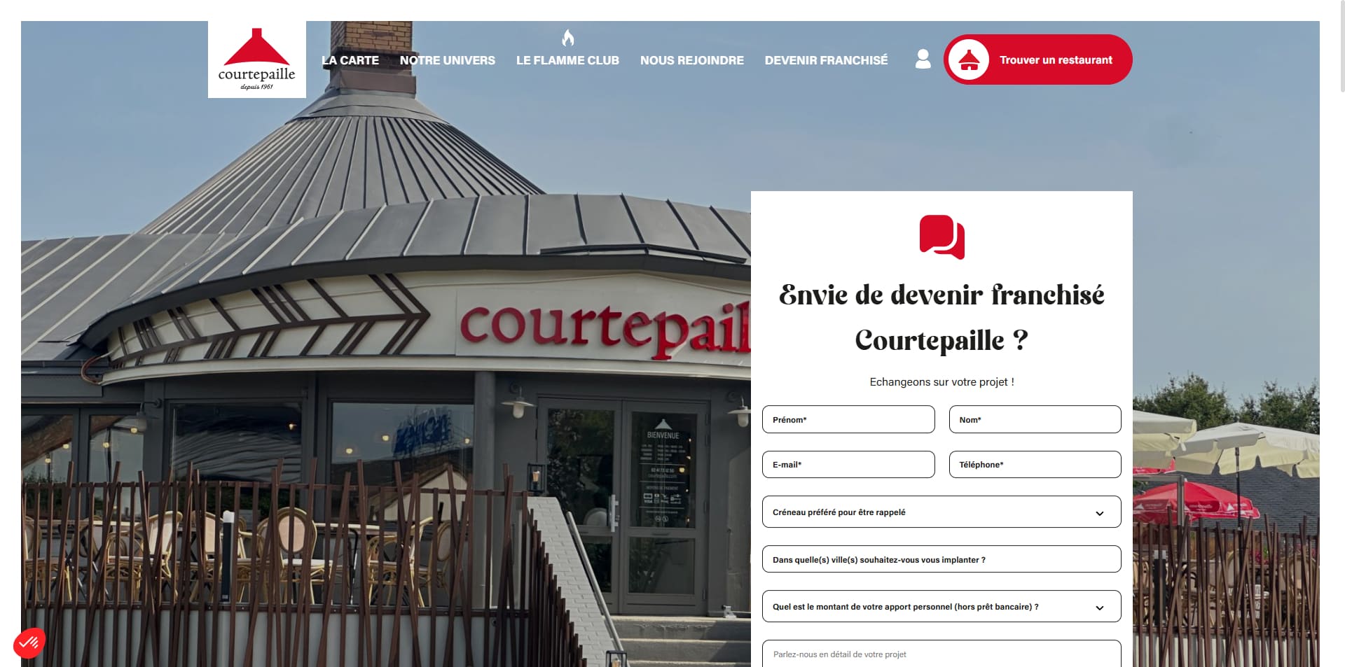 Courtepaille Code promo