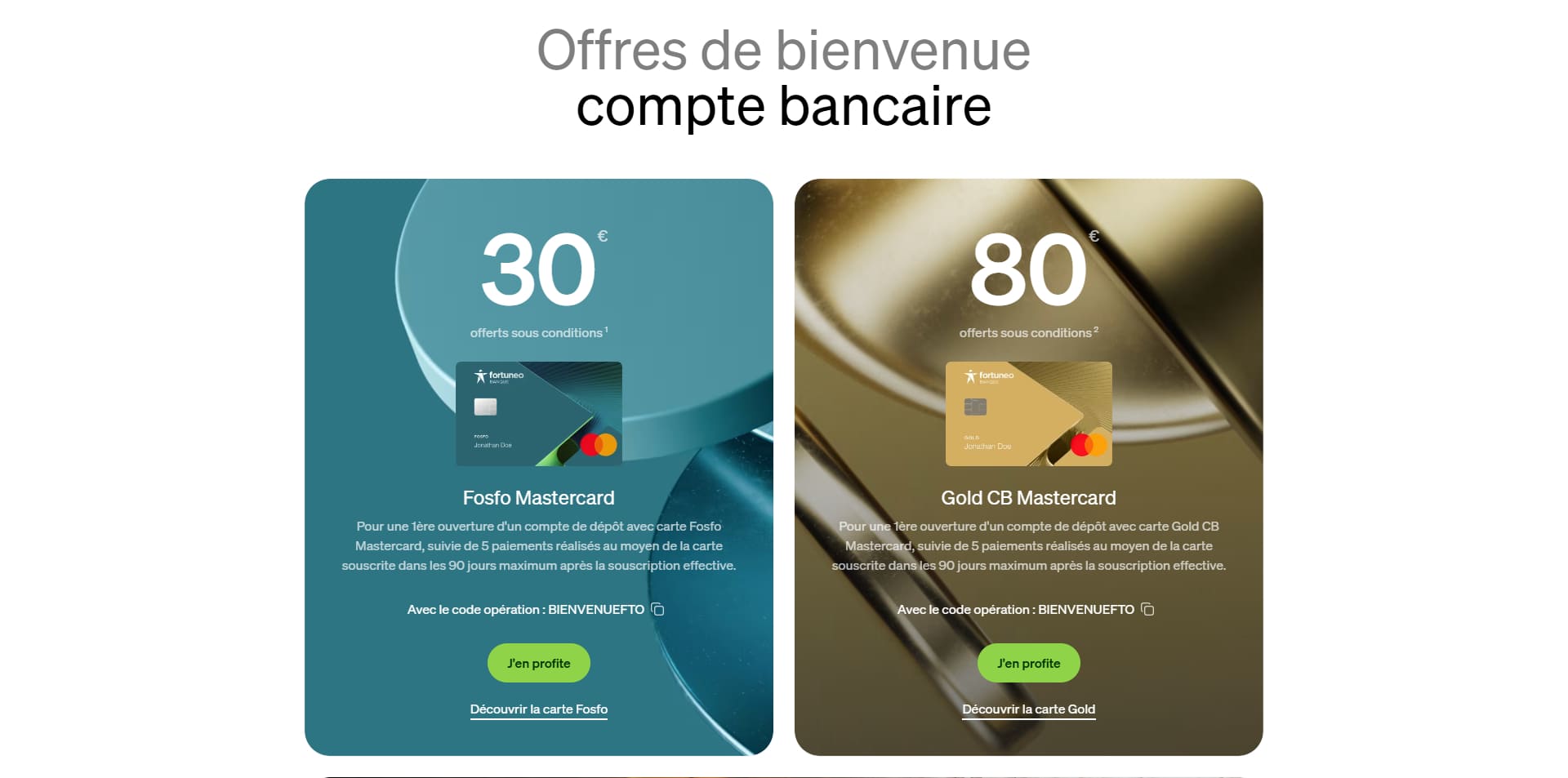 Fortuneo Code promo