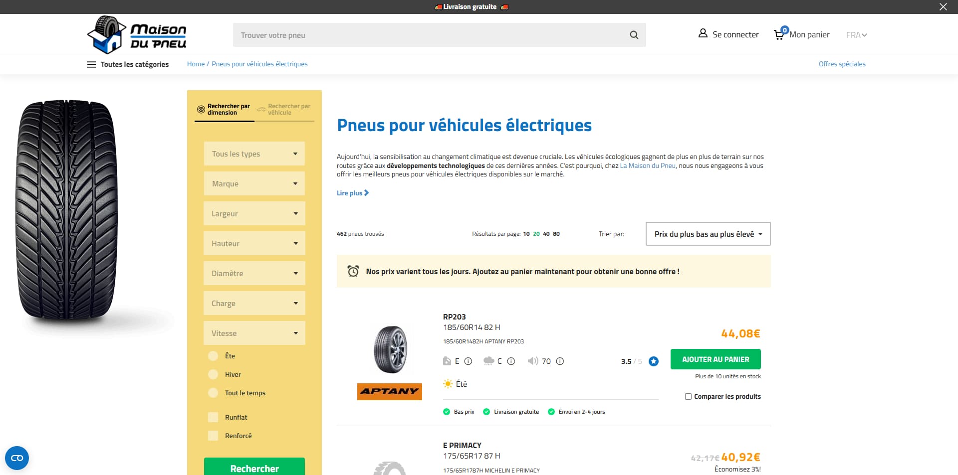 Maison du Pneu Bon d'achat