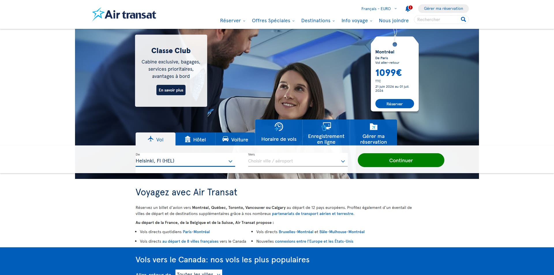 Air Transat Code de réduction
