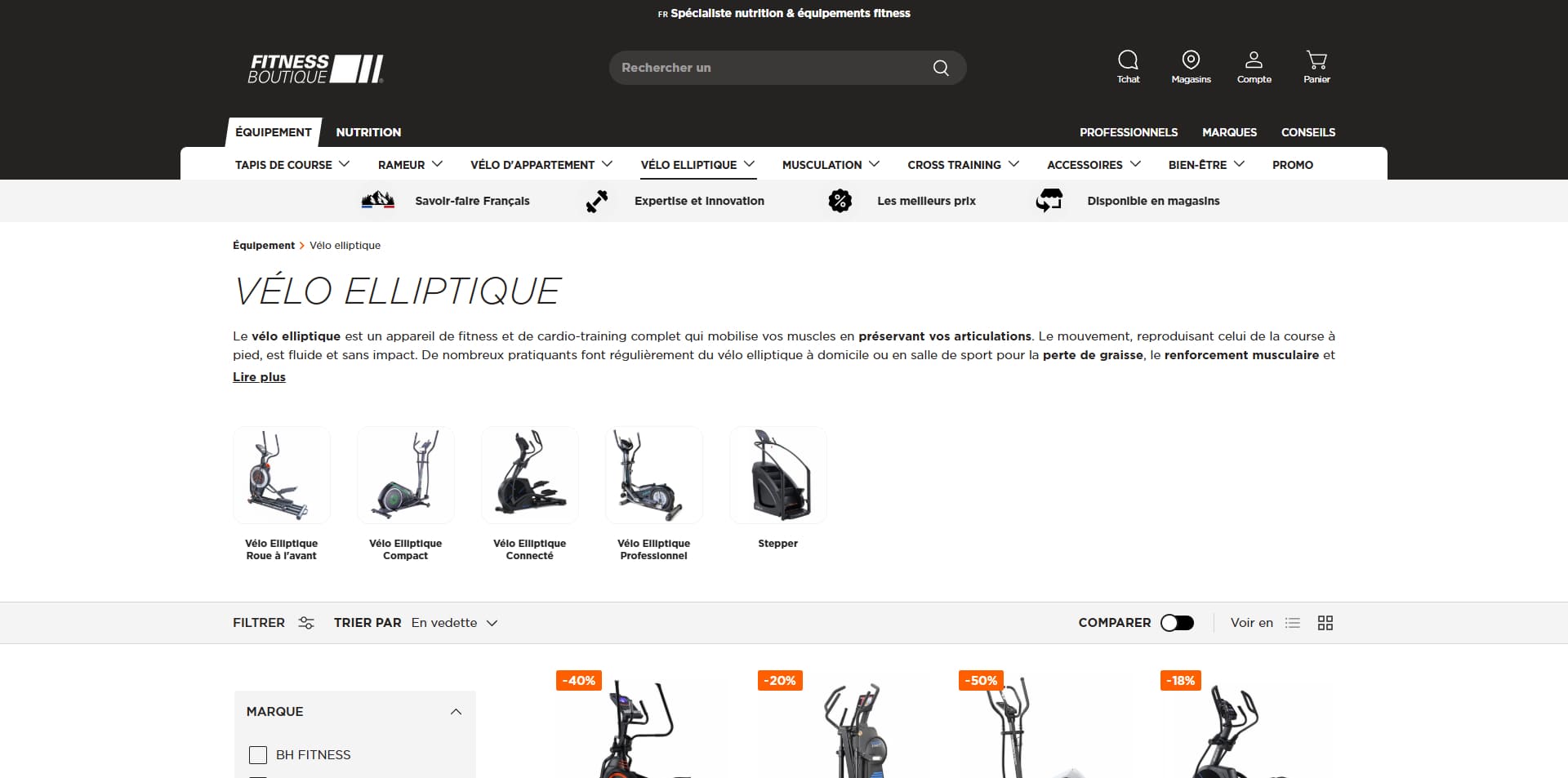 Fitness Boutique Bons de réduction