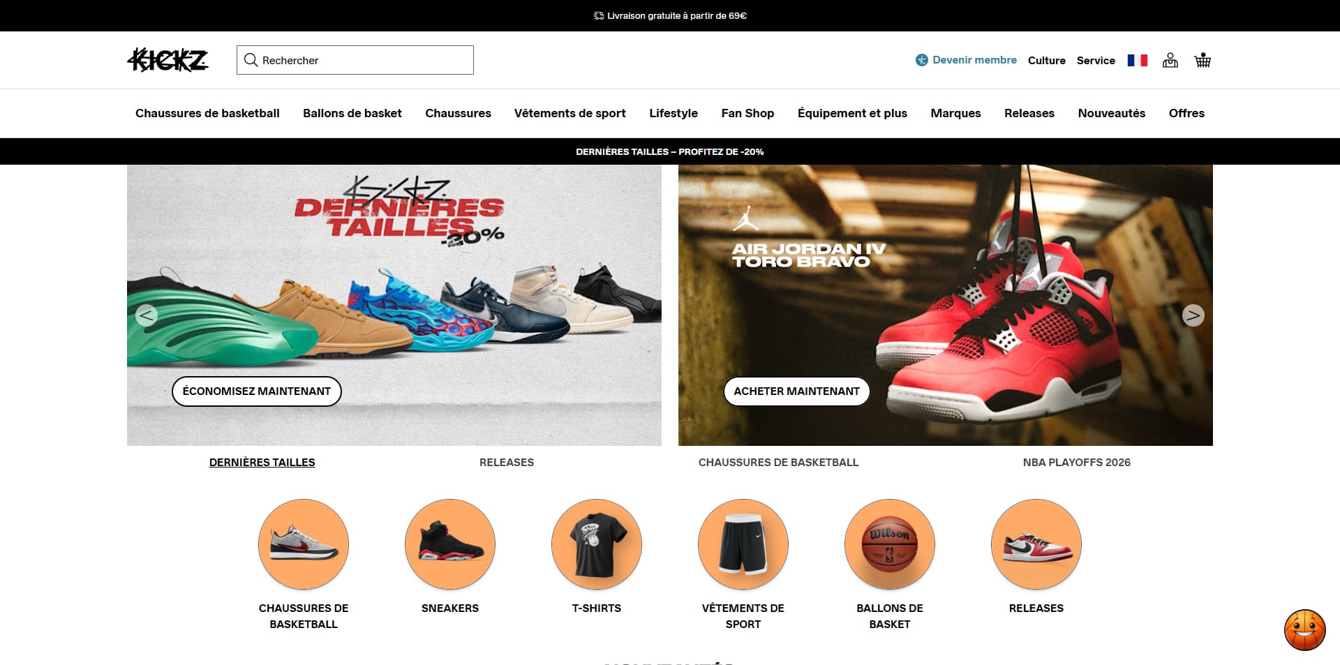Kickz Code de réduction