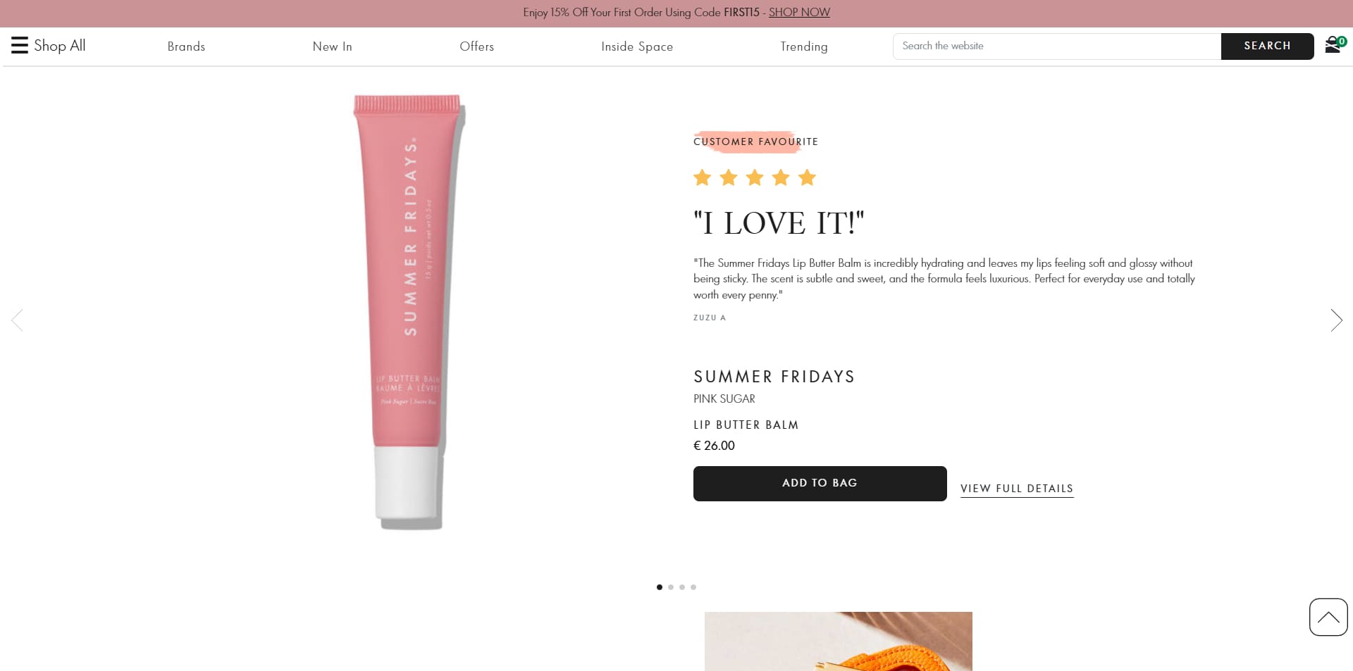 Space NK Bon d'achat