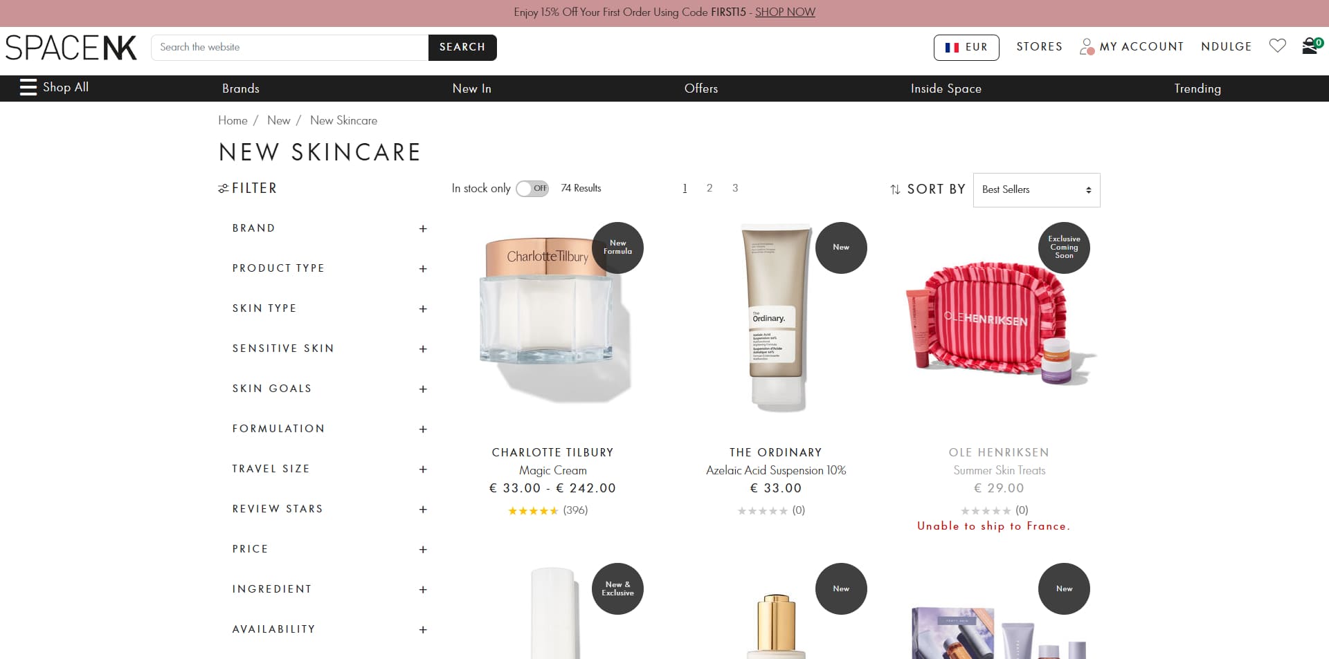Space NK coupons