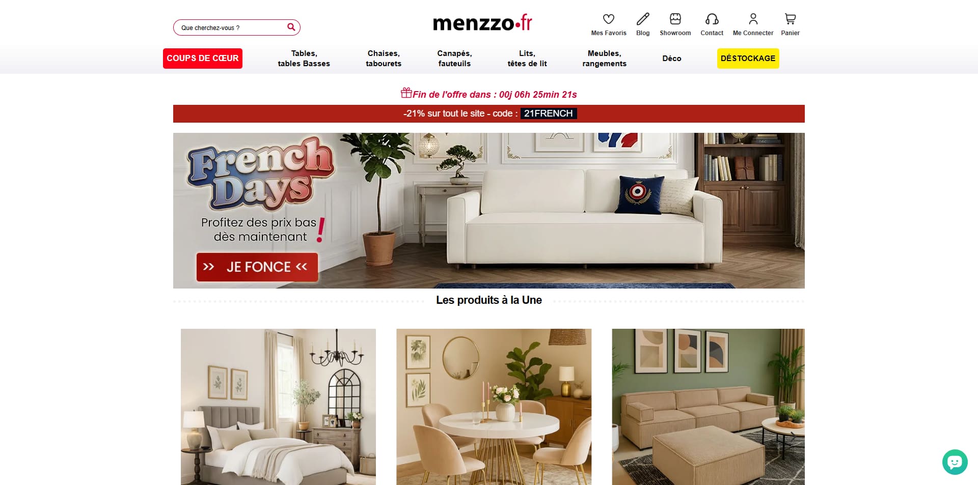 Menzzo Code de réduction