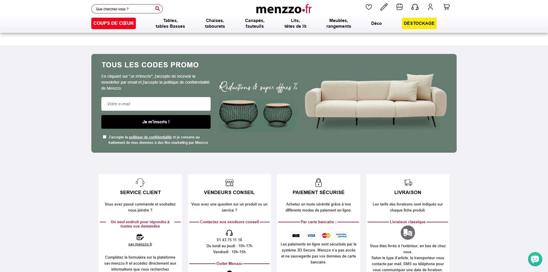 Menzzo Code promo