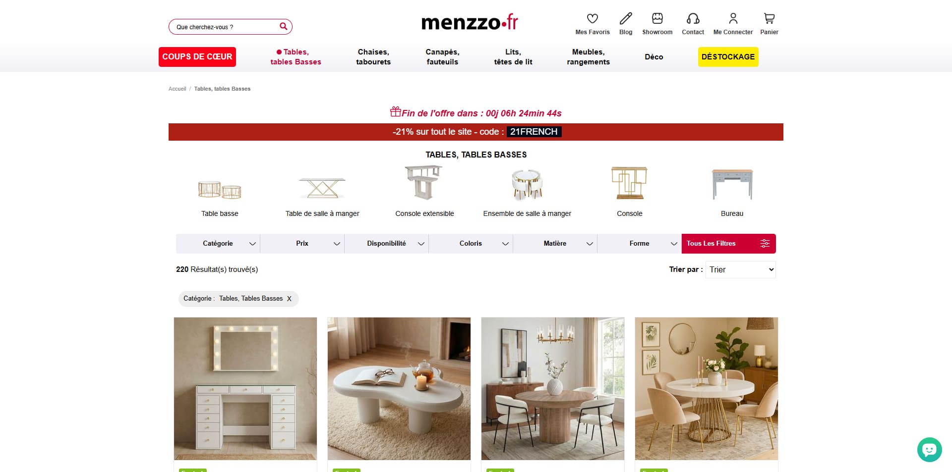 Menzzo Bon d'achat