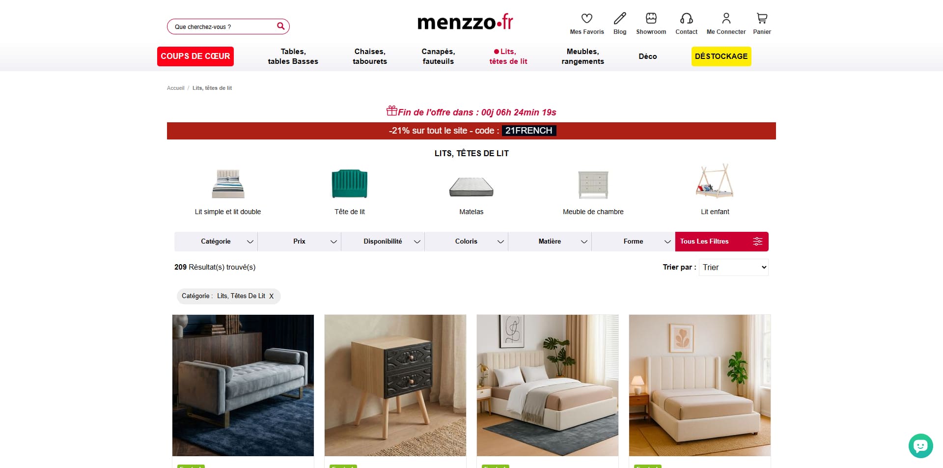 Menzzo Bons de réduction
