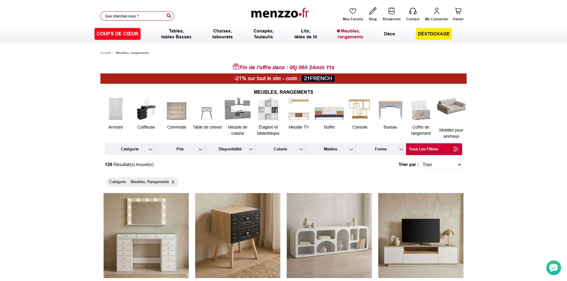 Menzzo Code de réduction