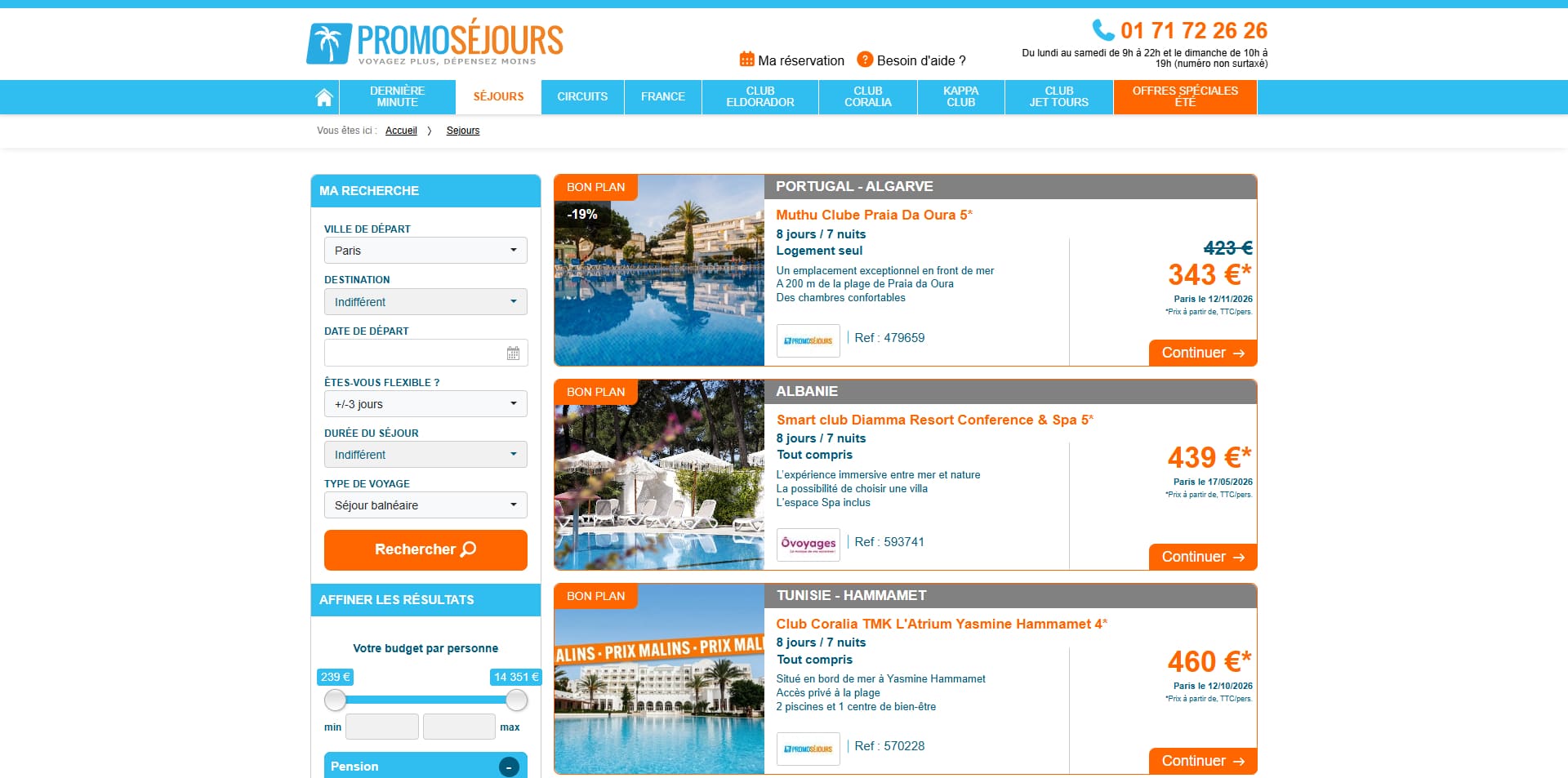 Promoséjours Code promo