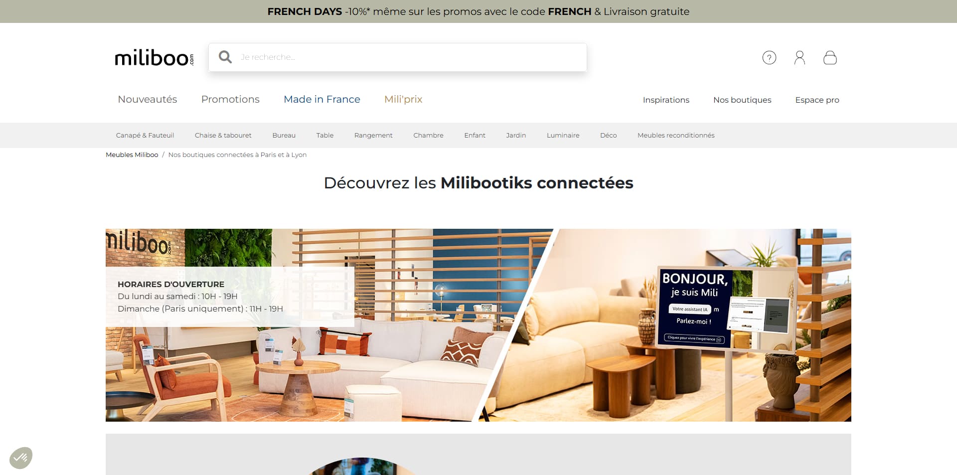 Miliboo Code de réduction