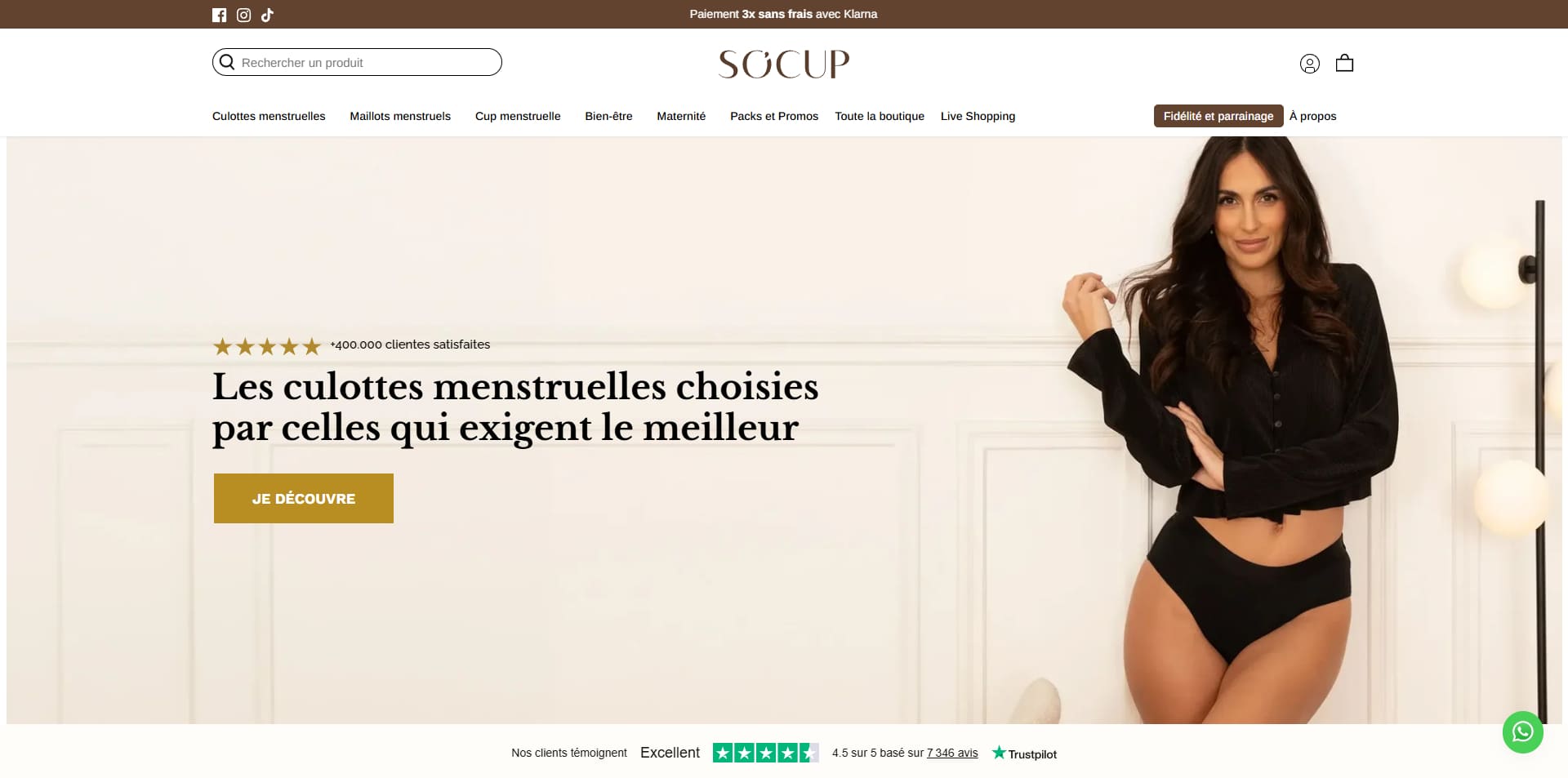 So Cup Code de réduction