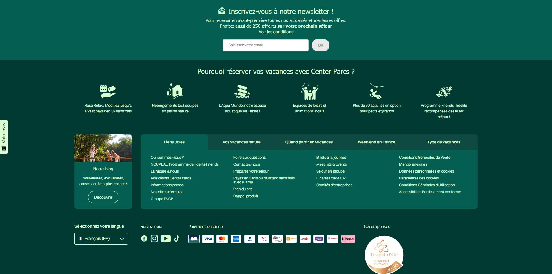 Center Parcs Code promo