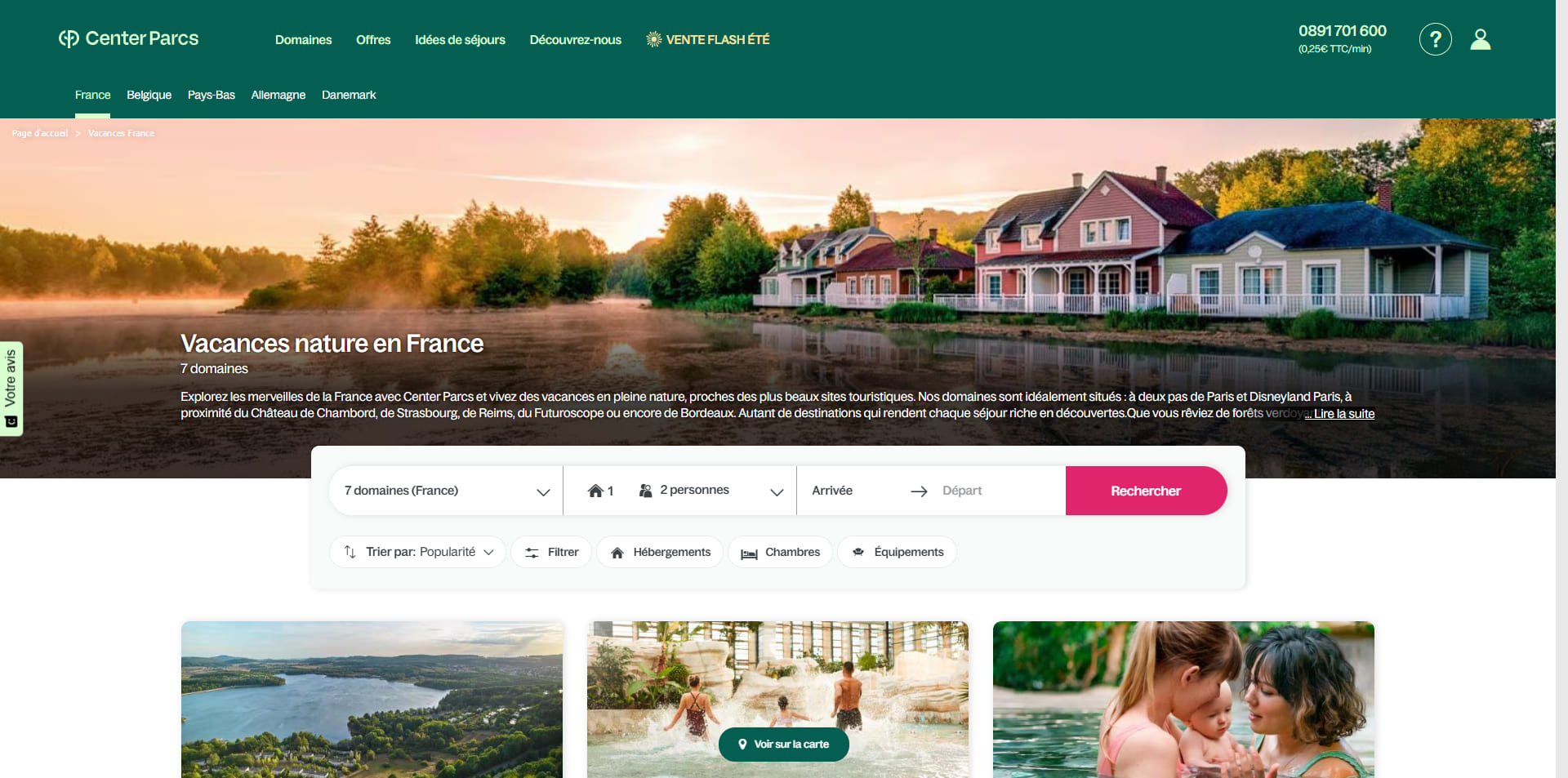 Center Parcs Bon d'achat