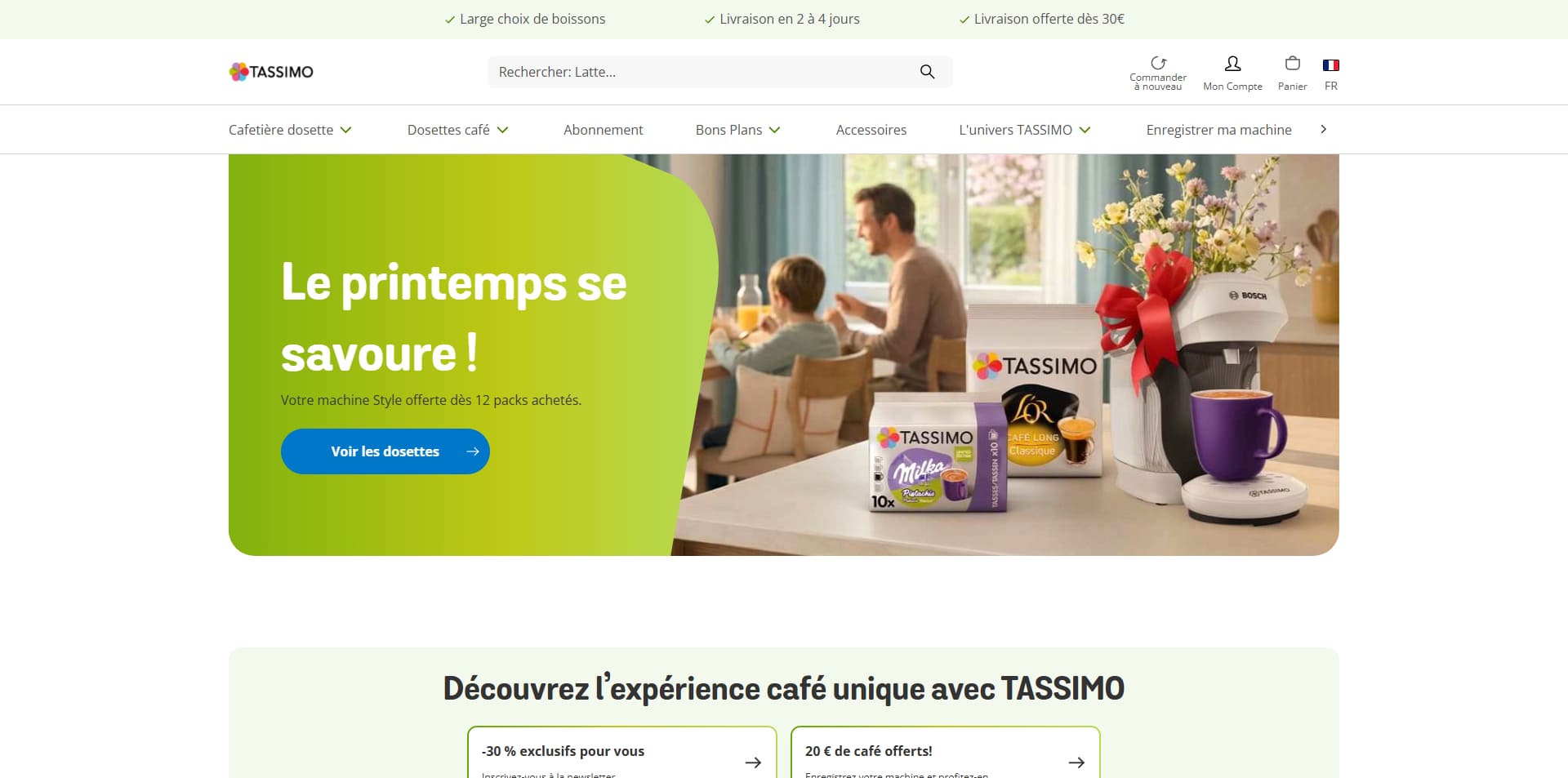 Tassimo Code de réduction