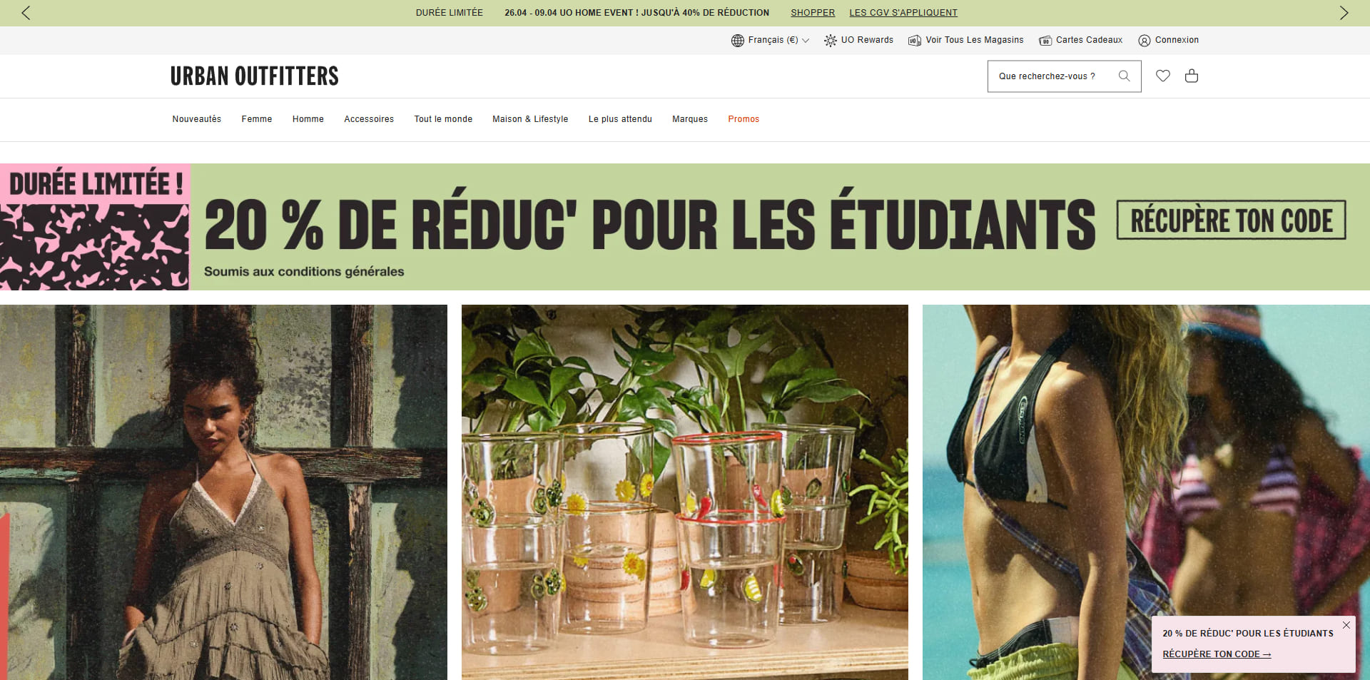 Urban Outfitters Code de réduction